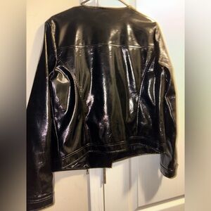 Guess Black Leather Motorcycle Jacket